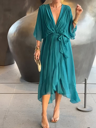 Monica – Dress with V-Neck