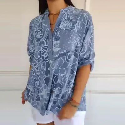Leah – Floral Print Blouse