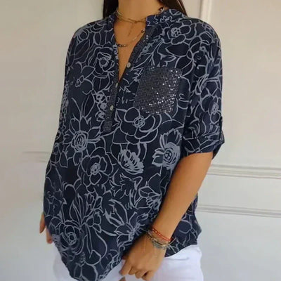 Leah – Floral Print Blouse