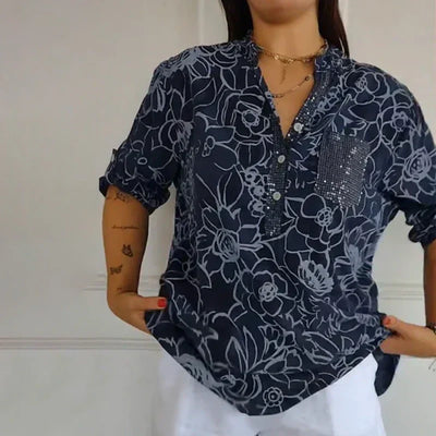 Leah – Floral Print Blouse