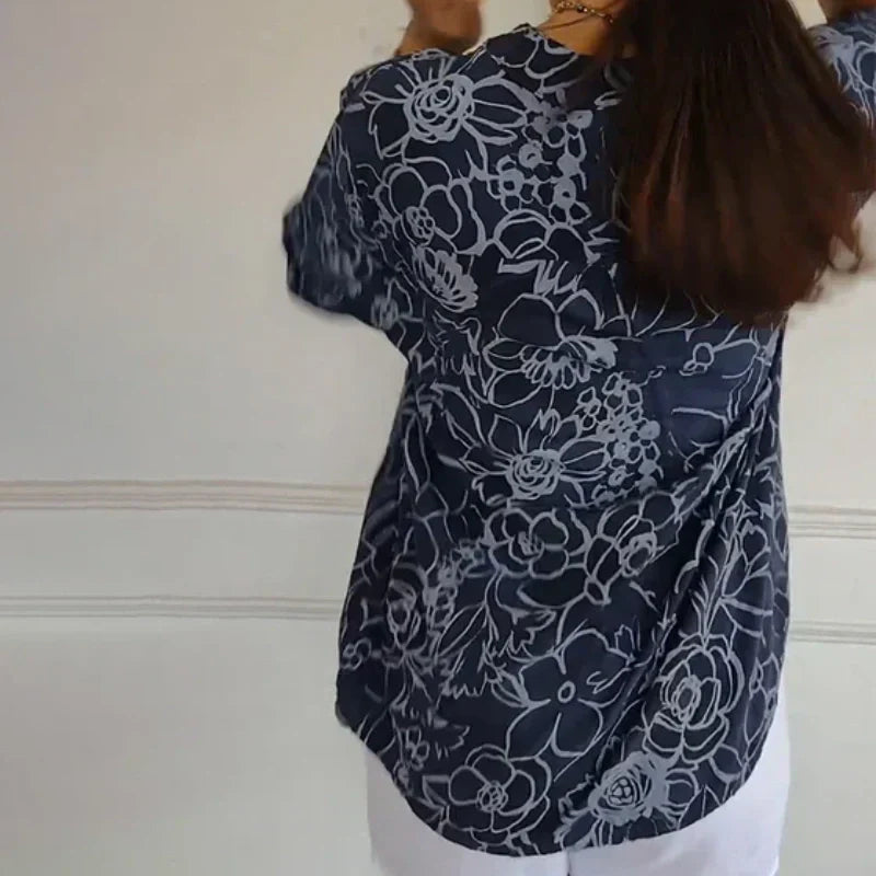 Leah – Floral Print Blouse